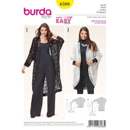 Burda 6589 - Misses' Knit and Sheer Top and Dress Sewing Pattern