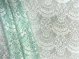 Celebration Stretch Lace Fabric - Seabreeze Aqua 
