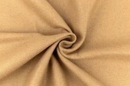 Classic Wool Blend Melton Coating Fabric - Camel