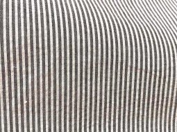Cotton Seersucker Fabric - Black-White Stripe