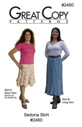 Great Copy #2460 Sedona Skirt Sewing Pattern - cover