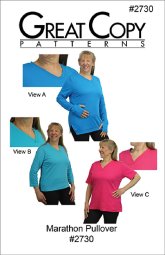 Great Copy #2730 Marathon Pullover Sewing Pattern - cover