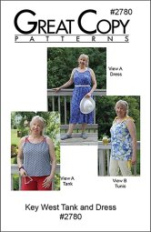 Great Copy Patterns #2780 - Key West Tank and Dress Sewing Pattern