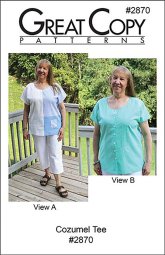 Great Copy #2870 - Cozumel Tee Sewing Pattern