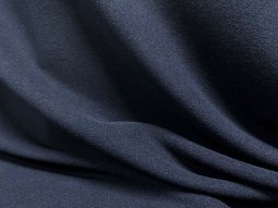 Classic Wool Blend Melton Coating Fabric - Navy