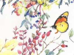 Elegant Hi-Multi Chiffon - Watercolor Spring Floral Mix