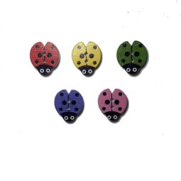 Decorative Button - Ladybugs