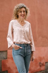 Liesl + Co - Geneva V-Neck Blouse Sewing Pattern