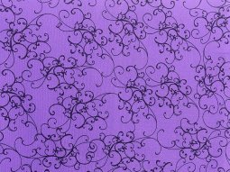 Quilting Cotton Print Fabric - Elegant Scroll Purple by Loralie Harris