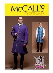 McCall's Sewing Pattern M7585 - Men's Medieval and Cosplay Three-Quarter-Length Coat and Vest Costume