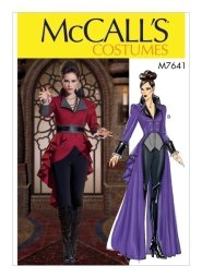 McCall's Sewing Pattern M7641 - Women's Victorian and Steampunk Zip Front Jacket and Overskirt