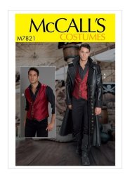 McCall's Sewing Pattern M8137 - Men's Victorian and Steampunk Coat Costume