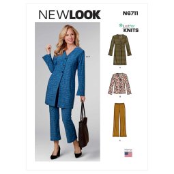 New Look 6711 - Misses' Cardigans and Pants Sewing Pattern