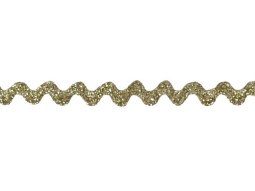 Wrights Metallic Medium Rick Rack- Antique Gold 928