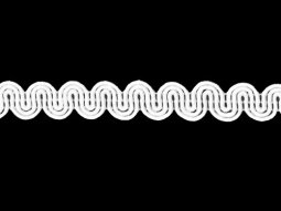 Gimp Wave Trim 500 - 1/4" White