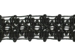 Fancy Gimp Trim 550 - 1" Black 2