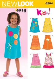 New Look 6504 CHILD'S DRESSES