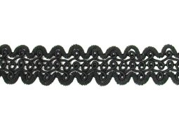 Fancy Gimp Trim 665 - 3/4" Black 2