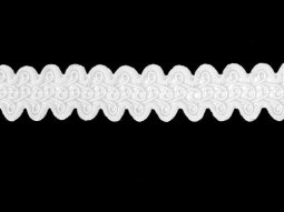 Fancy Gimp Trim 665 - 3/4" White 1