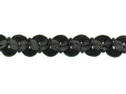 Fancy Gimp Trim 680 - 1" Black 2