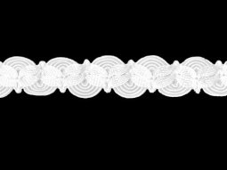 Fancy Gimp Trim 680 - 1" White 1