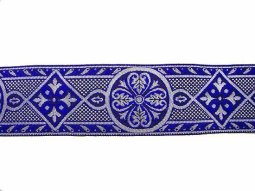 Wholesale Royal Brocade - Royal and Silver, 9 meters