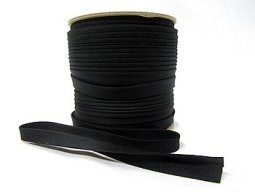 Wholesale Bias Tape - Black Extra Wide Double Fold - 1/2" finished x 100 yard spool