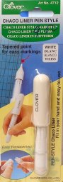 Clover Chaco Liner Pen 4712-White