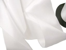 Wholesale Double Faced Satin Ribbon - 3.75" White #01 - 27.5 yards