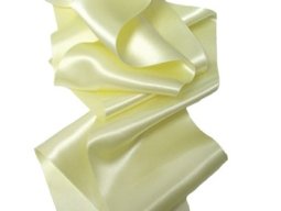 Double Faced Satin Ribbon - 3.75" Light Yellow