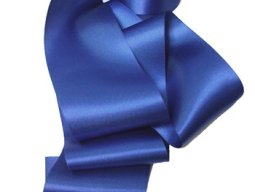 Wholesale Double Faced Satin Ribbon - 3.75" Royal #24 - 27.5 yards