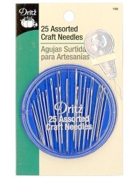 Dritz 158 - Compact of 25 Assorted Craft Needles