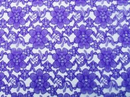 Wholesale Floral Lace - Royal,  25 yards