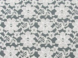 Wholesale Floral Lace - White,  25yards