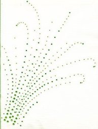 Hot Fix Transfer - Apple Green Spray, 11 x 9 inches