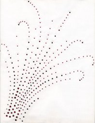 Hot Fix Transfer - Red Spray, 11 x 9 inches