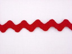 Wrights Medium Rick Rack- Red #65