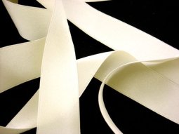 Silk Satin Ribbon 1" Ivory