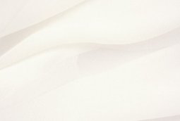 Silk Chiffon Fabric - White
