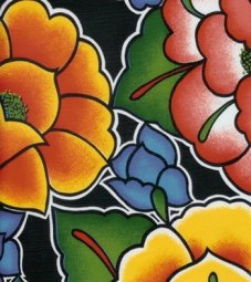 Oilcloth - Tehuana - Black
