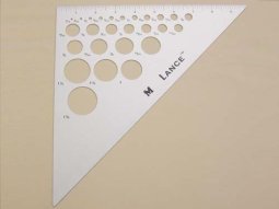 Lance Triangle Ruler 10" - 45-45-90