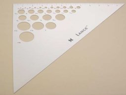 Lance Triangle Ruler 12" - 45-45-90