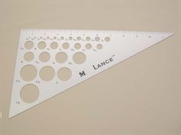 Lance Triangle Ruler 12" - 30-60-90