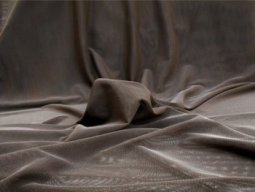 Vera Sheer Stretch Mesh - Chocolate 58"