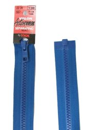 YKK Separating Zipper - One Way Opening, 22" - #557 Rocket