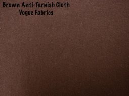 Wholesale Anti-Tarnish Silver Cloth - Brown, 25 yds.