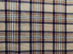 Polar Fleece Print Fabric - Brown Royal Stewart Plaid