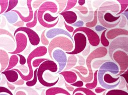 Polar Fleece Print Fabric - Yasmin Fuchsia
