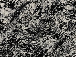 PPC248-11 Grey Splatter on Black - Bubble Crepe Georgette Fabric