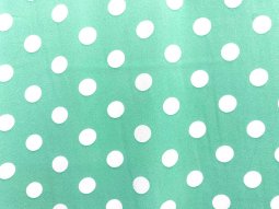 PPC248-12 Minty Dots - Polka Dot Crepe de Chine Fabric